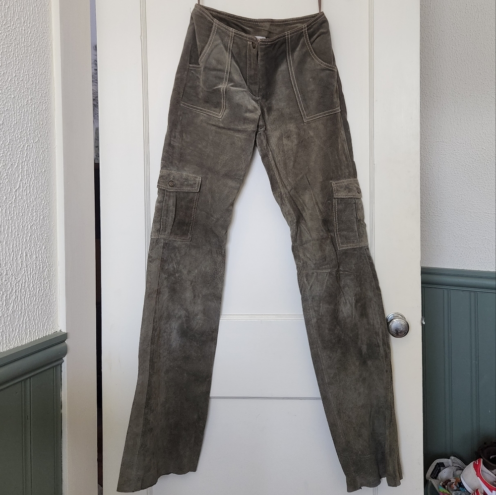 Wilson's Leather suede cargo pants vintage